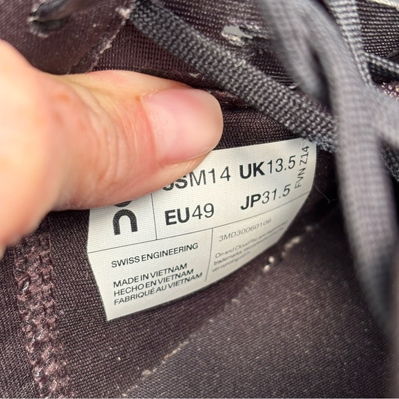 On Running Cloudrunner Black Sneakers Men’s 14 EU 49 Swiss Engineering - Picture 10 of 10